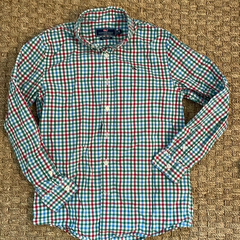 Boys Vineyard Vines Plaid Button Down Shirt